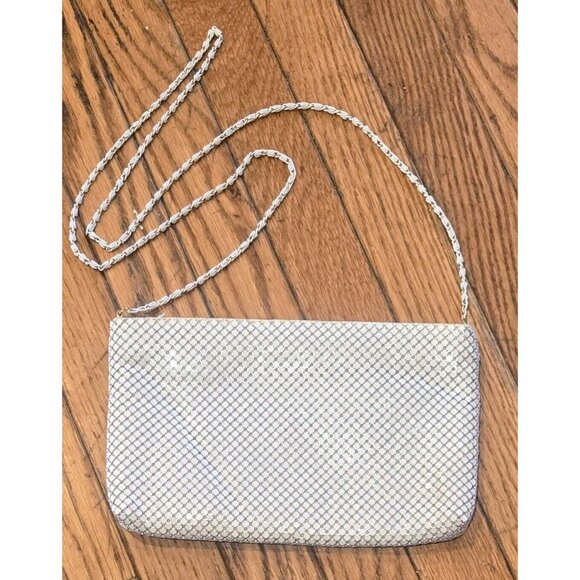 Bags By Marlo Handbags - Vintage Bags By Marlo White Metal Mesh Bag Purse With Strap